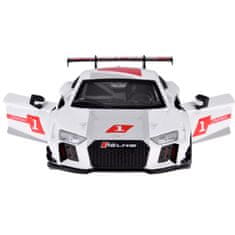 JOKOMISIADA Audi R8 LMS v mierke 1:32 kovové športové auto zvuky svetlá ZA4609