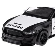 JOKOMISIADA Kovové policajné auto Ford Shelby GT350 v mierke 1:32 so svetelnou signalizáciou ZA4610