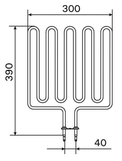 HARVIA Vykurovacie teleso, špirála pre saunové kachle KIP, KV, M, V, CS, KV, 2670W/230V