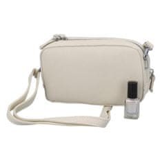 BELLA BELLY Priestranná kožená crossbody Danny, béžová