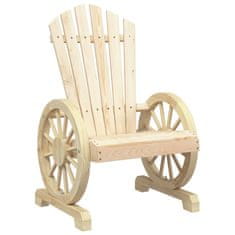 Vidaxl Záhradné stoličky Adirondack 4 ks jedľový masív