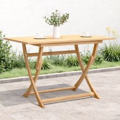 Petromila vidaXL Skladací záhradný stôl 120x70x75 cm akáciový masív