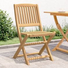 Petromila vidaXL Skladacie záhradné stoličky 4 ks 57x49x90 cm akáciový masív