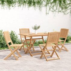 Petromila vidaXL Skladacie záhradné stoličky 4 ks 57x49x90 cm akáciový masív