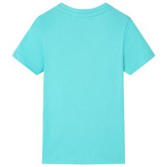 Vidaxl Detské tričko s krátkym rukávom aqua 116