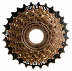 Shimano 7-koleso MF-TZ500 14-28 zubov, hnedé/čierne