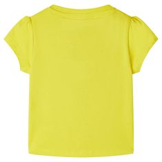 Vidaxl Detské tričko žlté 92