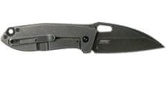 CRKT CR-2440 HERON BLACK TAN vreckový nôž 7,4 cm, Black Stonewash, G10, uhlíkové vlákno