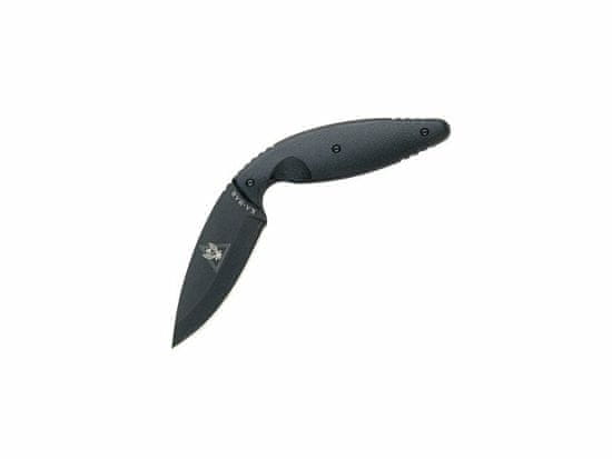 KA-BAR® KB-1482 TDI LARGE taktický vreckový nôž 9,5 cm, celočierna, Zytel, puzdro