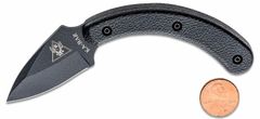 KA-BAR® KB-1494 TDI LADYFINGER taktický nôž 4,8 cm, celočierna, Zytel, puzdro