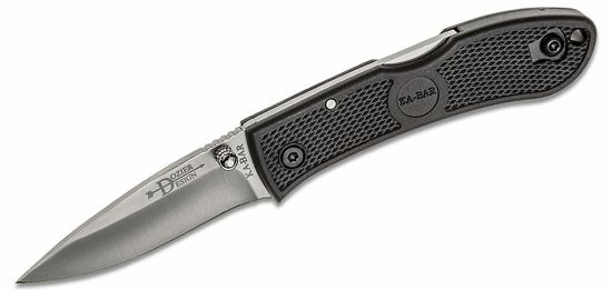 KA-BAR®  KB-4072 DOZIER MINI BLACK vreckový nôž 5,7 cm, čierna, Zytel