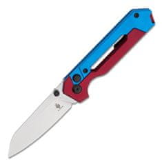 Kizer Ki3632A1 Hyper jubilejný vreckový nôž 7,6 cm, Stonewash, červená, modrá, hliník