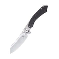 Kizer Ki4626A1 Clairvoyant vreckový nôž 9,5 cm, Stonewash, čierna, uhlíkové vlákno, titán