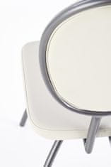Halmar Jedálenská stolička K298 - svetlosivá / grafit