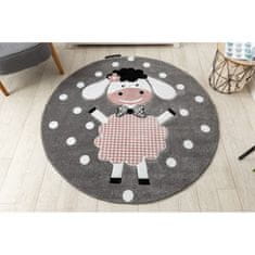 Dywany Łuszczów Detský kusový koberec Petit Dolly sheep grey kruh 120x120 (priemer) kruh