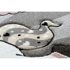 Dywany Łuszczów Detský kusový koberec Petit Unicorn grey kruh 120x120 (priemer) kruh