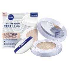 Nivea Cellular Expert Finish Ošetrujúci tónovací krém v hubke 3 v 1 03 tmavý odtieň 15 g