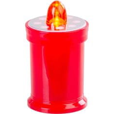 Autonar czech Sviečka LED červená, 11 cm MagicHome TG-18, LED, na hrob, (súčasť balenia 2xAA)