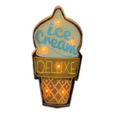 Forever FOREVER LIGHT RETRO METAL SIGN LED dekorácia ICE CREAM FLR-01 (RTV100461)