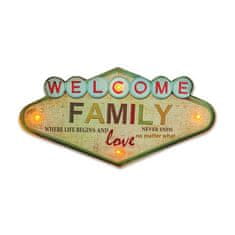 Forever FOREVER LIGHT RETRO METAL SIGN LED dekorácia FAMILY FLR-03 (RTV100463)