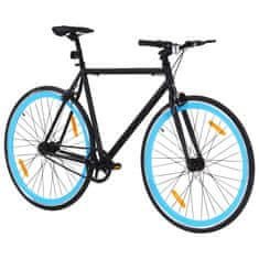 Petromila vidaXL Bicykel s pevným prevodom čierno-modrý 700c 55 cm