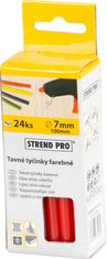 Strend Pro Tyčinka Strend Pro GS-201C, 100x07 mm, červená, bal. 24 ks, tavná, lepiaca, náplň do tavnej pištole