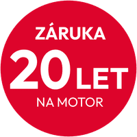 Prodloužená záruka na 20 let na invertorový motor Hoover