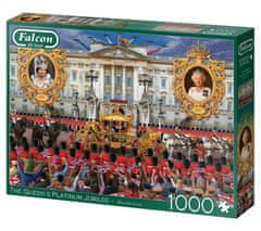 Falcon Puzzle Kráľovnino Platinové výročie 1000 dielikov