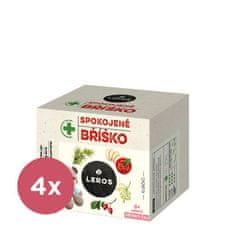 LEROS 4x Čaj detský Spokojné bruško 10x2g