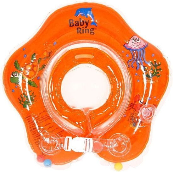 Babypoint BABY RING Kruh na kúpanie 0-24 m - oranžový