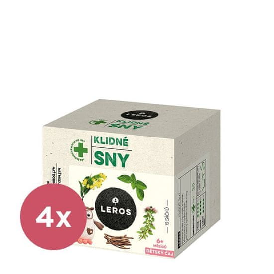 LEROS 4x Čaj detský Kľudné sny 10x1,5g