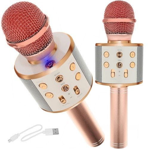 Izoxis Karaoke mikrofón - svetloružový Izoxis 22190