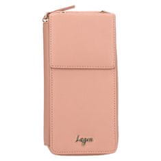 Lagen Dámska kožená crossbody kabelka BLC/5699 PEACH