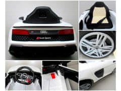 Elektrické autíčko pre deti AUDI R8 Sport biele