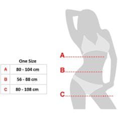XSARA Sexy pásky erotické body harness s otevřeným poprsím - 70119378