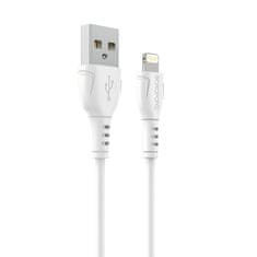 Borofone Kábel BX51 Triumph - USB na Lightning - 2,4A 1 meter biely