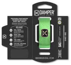 iBOX DMLG05 Damper large - Leather iron tag - metallic green color