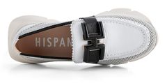 Hispanitas Dámske mokasíny HV243306 White/Black (Veľkosť 40)