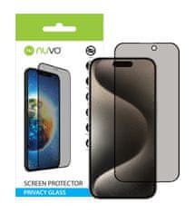 Nuvo Privacy ochranné sklo na displej pre Apple iPhone 15 Pro