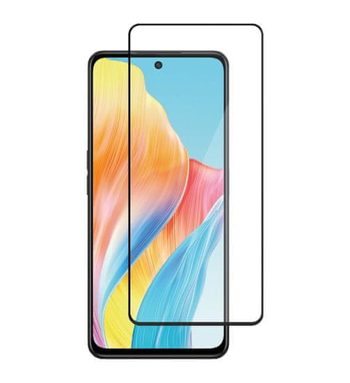 Nuvo ochranné sklo na displej pre Oppo A98 5G čierny rám