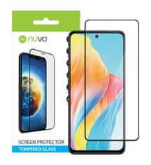 Nuvo ochranné sklo na displej pre Oppo A98 5G čierny rám