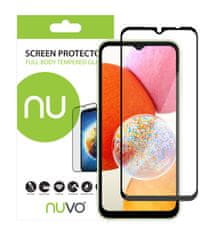 Nuvo ochranné sklo na displej pre Samsung Galaxy A14 čierny rám