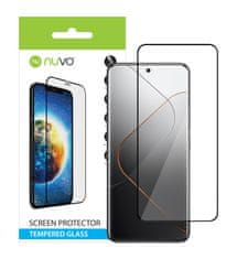 Nuvo ochranné sklo na displej pre Xiaomi 14 5G čierny rám