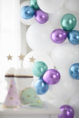 PartyDeco Saténové balóny fialové 12cm 50ks