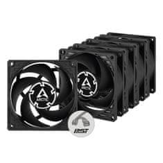 Arctic P8 PWM Pst Case Fan - 80mm case fan s PWM control and PST cable - Pack of 5pcs