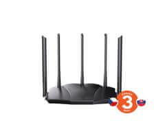 Tenda TX12 Pre AX3000 WiFi6 Router, 1x GWAN, 3x GLAN, IPv6, 5x 6dBi, WPA3, Mesh, SK app