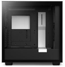 NZXT skriňa H7 Flow edition / ATX / 2x 120 mm fan / USB-C / 2x USB / presklená bočnica / mesh panel / bieločierna