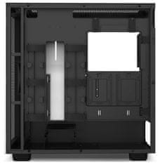 NZXT skriňa H7 Flow edition / ATX / 2x 120 mm fan / USB-C / 2x USB / presklená bočnica / mesh panel / bieločierna