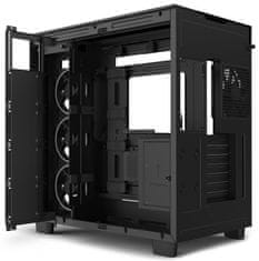 NZXT skriňa H9 Elite dvojkomorová ATX / 3xRGB 120 mm / 1x 120mm fan / presklená / RGB&fan controler / čierna