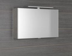 SAPHO CLOE galerka s LED osvetlením 80x50x18cm, dub strieborný CE080-0011 - Sapho